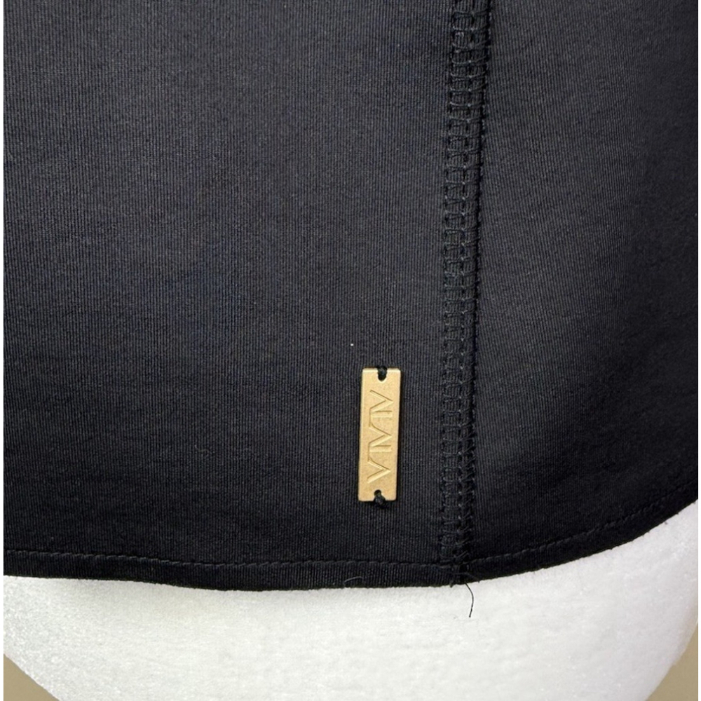 Alala Sophisticate Drape Black Jacket Medium Womens Athletic Workout Thumbholes - Picture 8 of 10